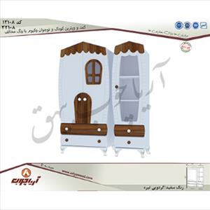 کمد و ویترین کودک و نوجوان 12108 و 32108 وکیوم با رنگ مخالف